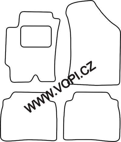 Autokoberce Hyundai Elantra 09/2000 - 2010 Perfectfit (1820)